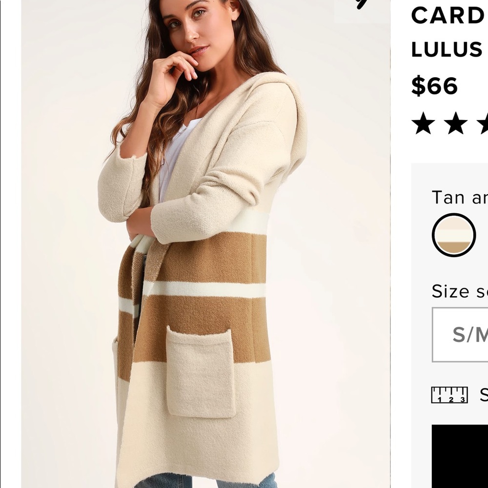 Hooded cardigan sweater